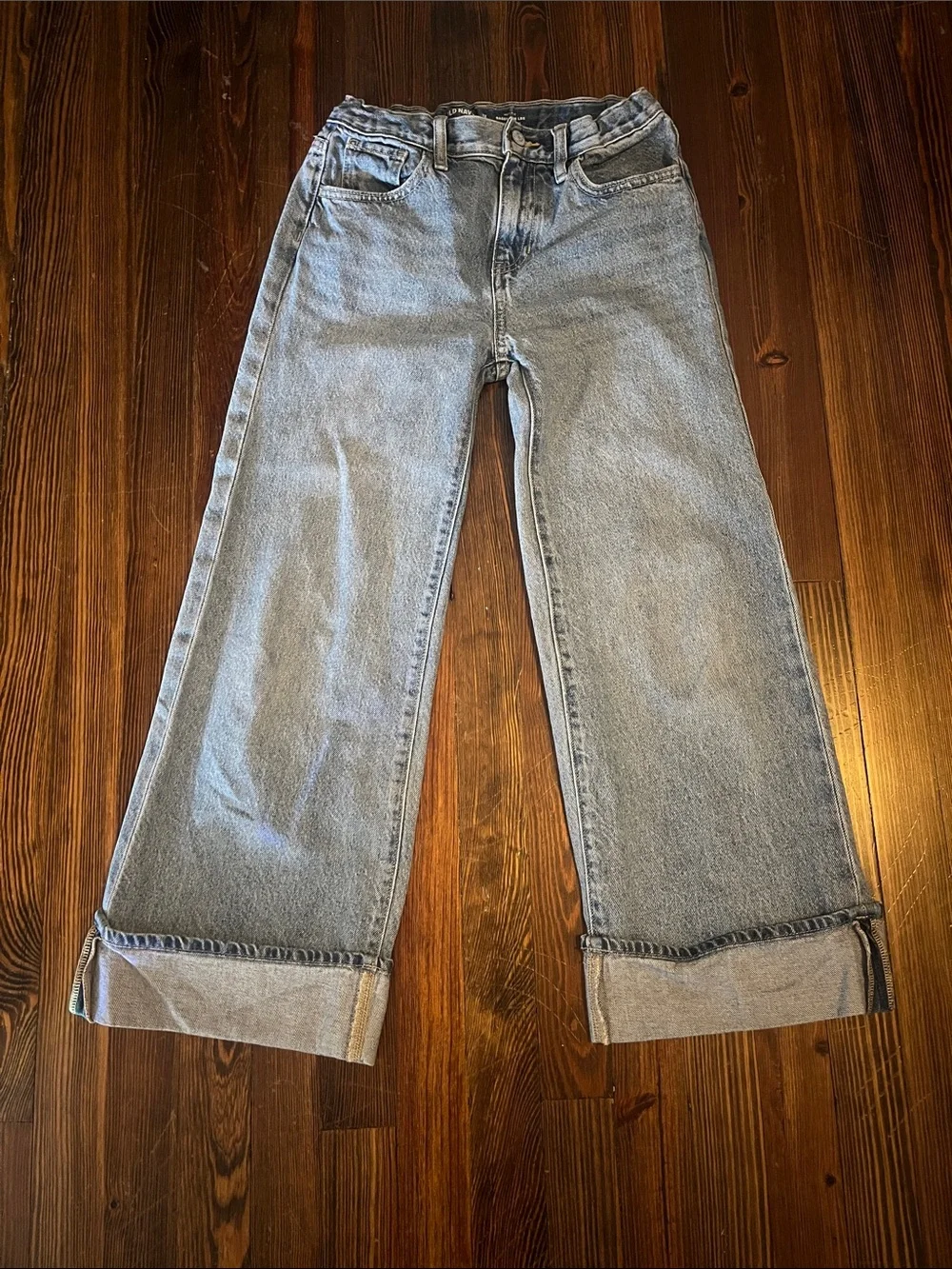 Old Navy Wide-Leg Kids Jeans with Cuffs